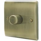 British General Nexus Metal 1-Gang 2-Way LED Dimmer Switch  Antique Brass