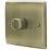 British General Nexus Metal 1-Gang 2-Way LED Dimmer Switch  Antique Brass