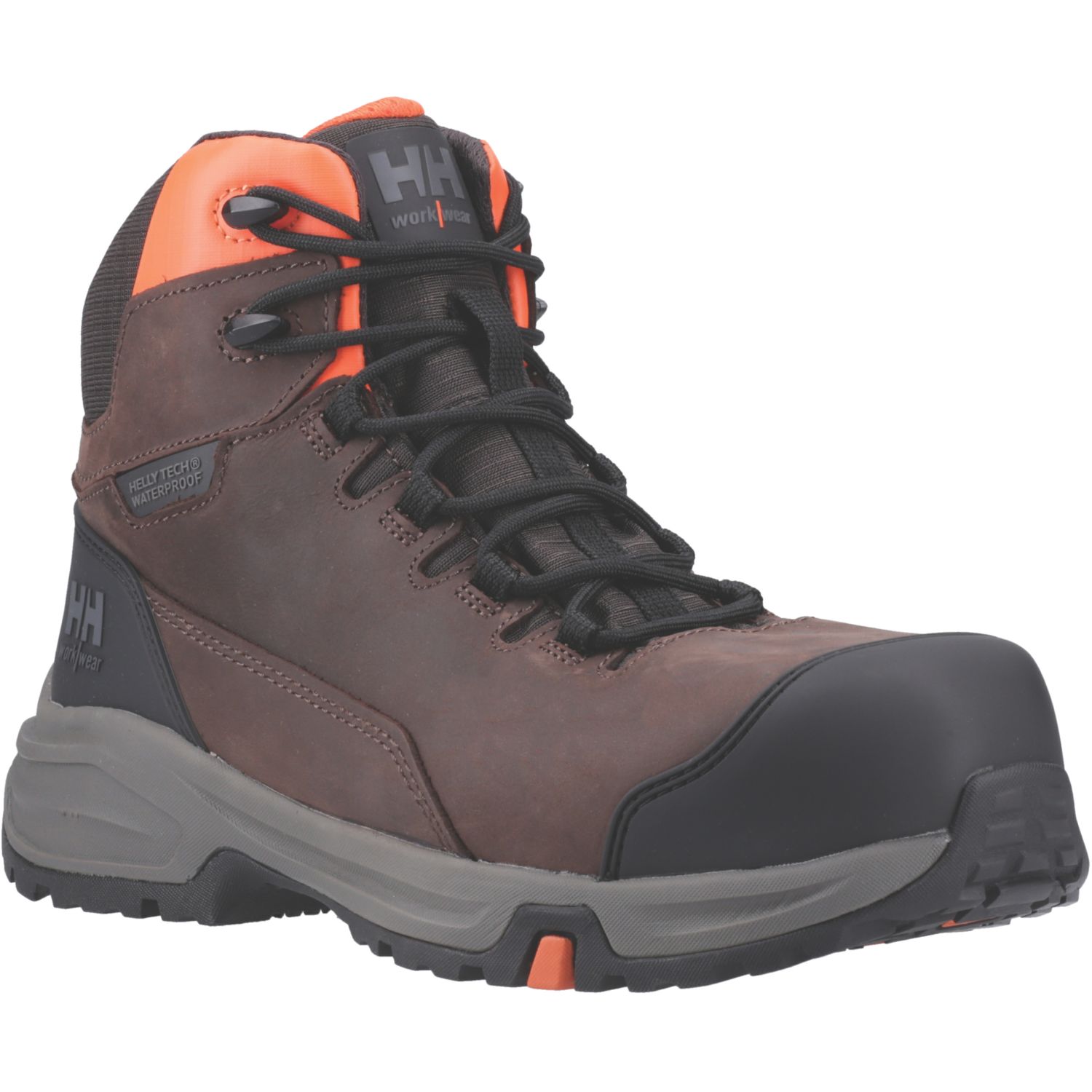 Helly Hansen Size 8 Brown Waterproof Safety Boots (744CM)