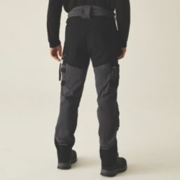 Regatta 4Tex Stretch Holster Trousers Slate Grey / Black 42" W 31" L