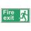 Essentials  Non Photoluminescent "Fire Exit Man Right" Sign 150mm x 300mm