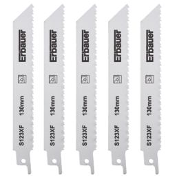 Erbauer   Sheet Metal Reciprocating Saw Blades 150mm 5 Pack