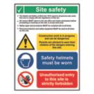 Essentials  "Site Safety" Notice Sign 400mm x 300mm
