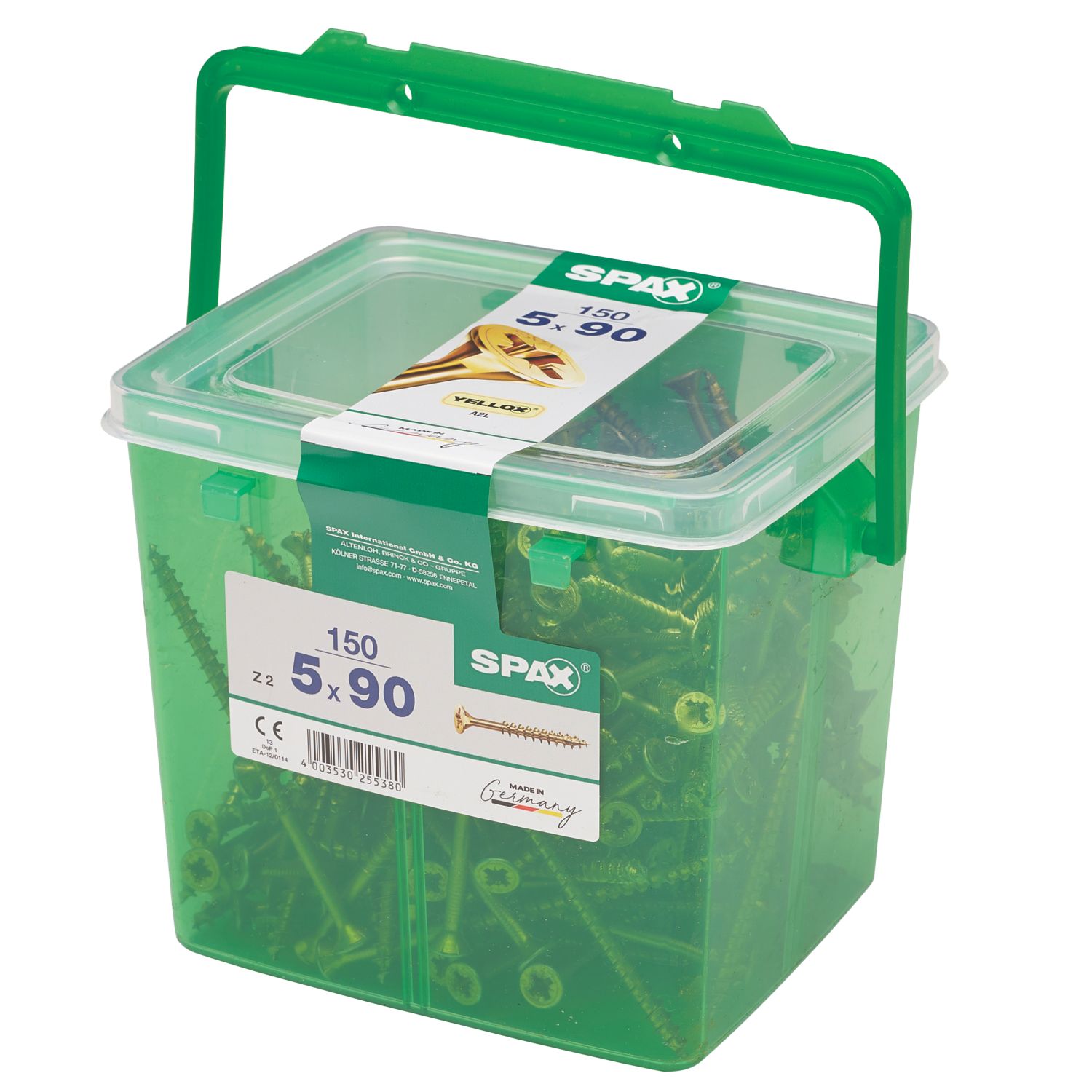 Spax PZ Countersunk Self Drilling Woodscrews 5mm x 90mm 150 Pack (744HT)