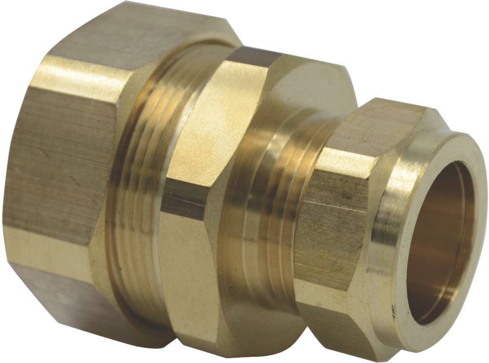 Teslaflex DN to Compression Adaptor 15mm x 15mm - Screwfix