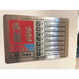 Firexo  Non Photoluminescent Fire Extinguisher Sign 100mm x 150mm