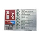 Firexo  Non Photoluminescent Fire Extinguisher Sign 100mm x 150mm
