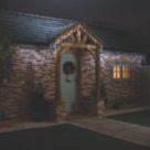 1080 LED Indoor & Outdoor Ice White Icicle Christmas Lights