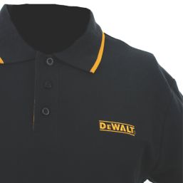 DeWalt Green Bay Polo Shirt Black Large 42-44" Chest