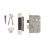 Smith & Locke Fire Rated  3 Lever Polished Chrome Architectural Sash Lock 65mm Case - 44mm Backset