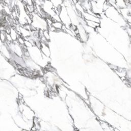 Splashwall  White/Grey Matt MDF Splashback 2440mm x 1220mm x 9mm