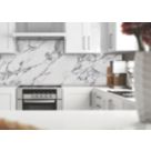 Splashwall  White/Grey Matt MDF Splashback 2440mm x 1220mm x 9mm