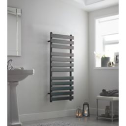 Towelrads 1200mm x 500mm 1825BTU Black Flat Designer Towel Radiator