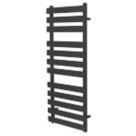 Towelrads 1200mm x 500mm 1825BTU Black Flat Designer Towel Radiator