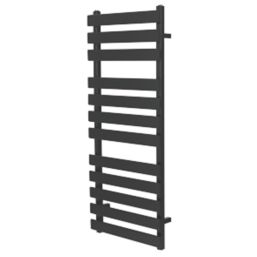Towelrads 1200mm x 500mm 1825BTU Black Flat Designer Towel Radiator
