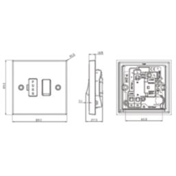 Knightsbridge  13A Switched Fused Spur  Antique Brass