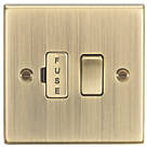 Knightsbridge CS63AB 13A Switched Fused Spur  Antique Brass