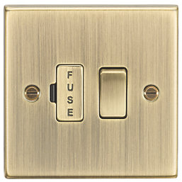 Knightsbridge  13A Switched Fused Spur  Antique Brass