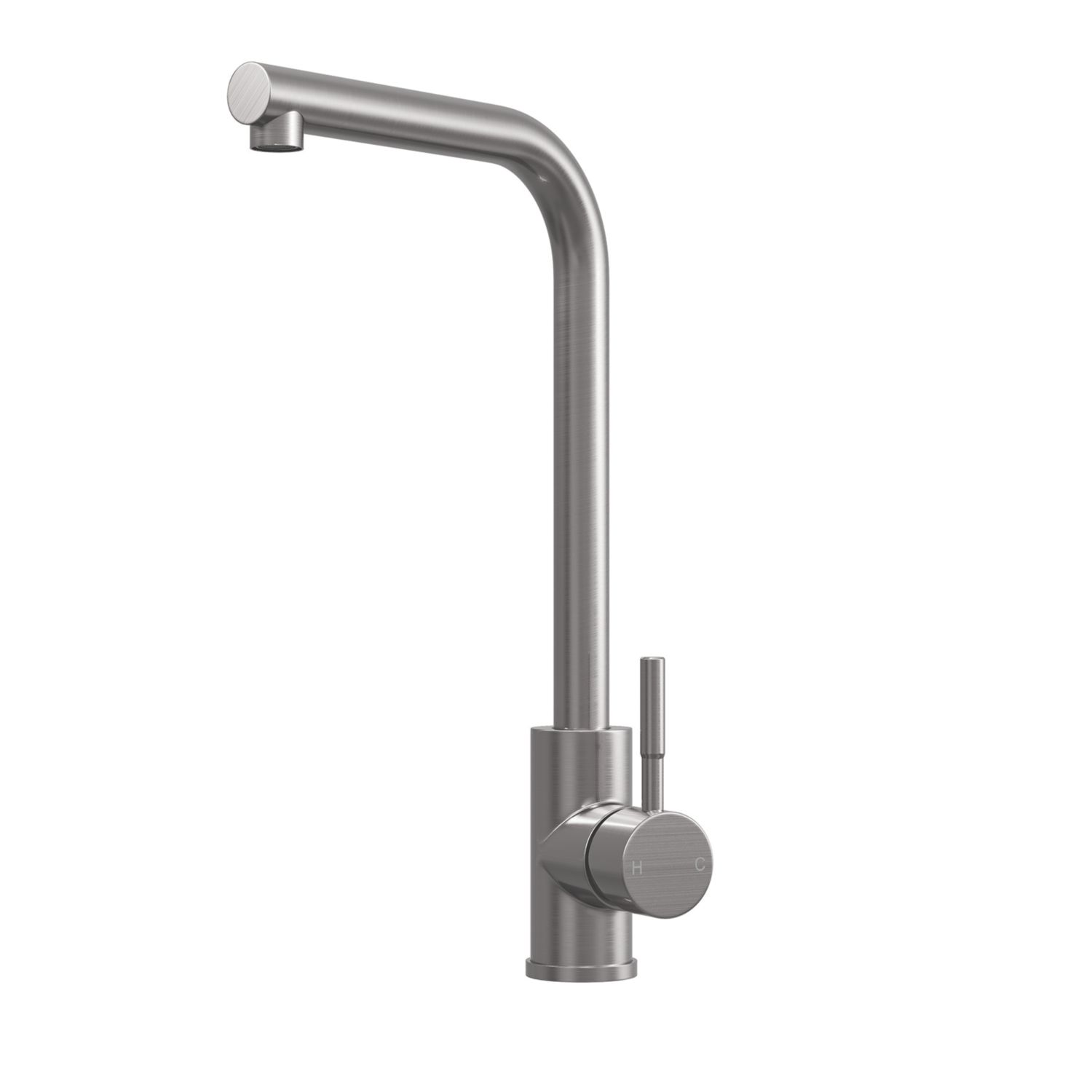 ETAL Vito Single Lever Mono Mixer Kitchen Tap Brushed Steel (744VN)