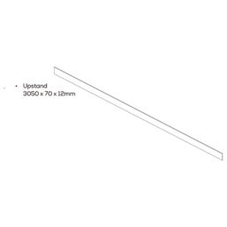 Mariz White Marble Upstand 3050mm x 70mm x 12mm