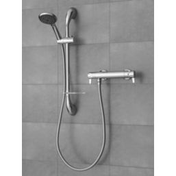 Triton Leona Rear-Fed Exposed Chrome Thermostatic Mixer Shower