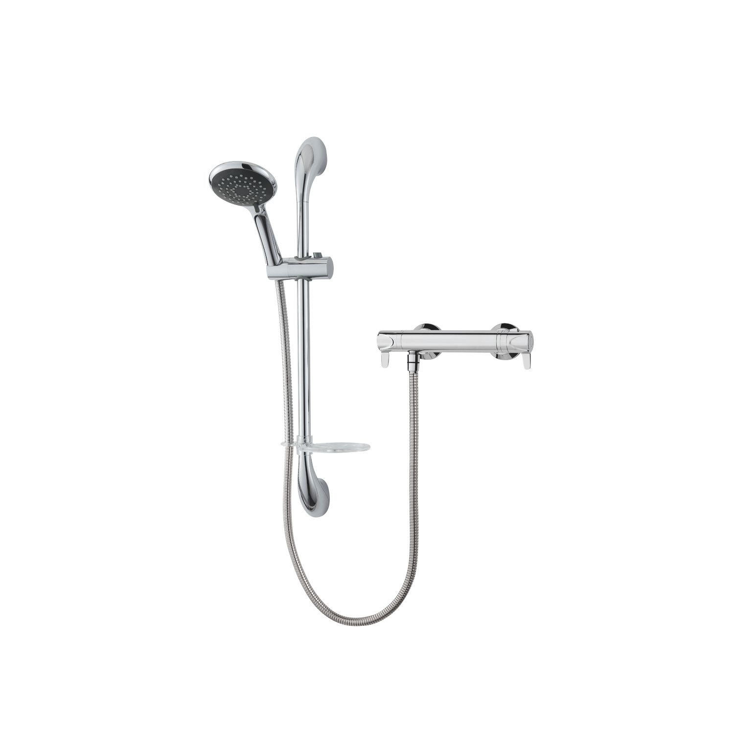 Triton Leona Rear-Fed Exposed Chrome Thermostatic Mixer Shower (745FJ)