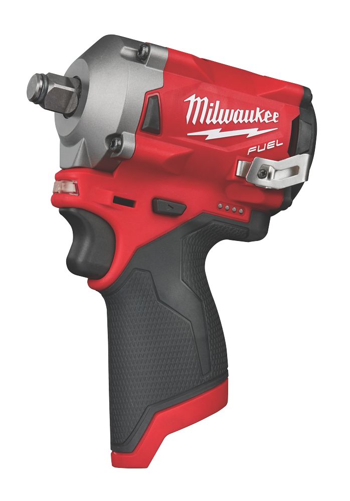 Milwaukee M12 FRAIWF12-622X FUEL 12V 2 x 2.0 / 6.0Ah Li-Ion RedLithium  Brushless Cordless Right Angle Impact Wrench - Screwfix