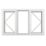 Crystal  Left & Right-Hand Opening Clear Double-Glazed Casement White uPVC Window 1770mm x 1040mm
