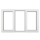 Crystal  Left & Right-Hand Opening Clear Double-Glazed Casement White uPVC Window 1770mm x 1040mm