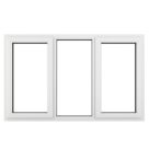 Crystal  Left & Right-Hand Opening Clear Double-Glazed Casement White uPVC Window 1770mm x 1040mm