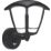 Luceco  Outdoor LED Bottom Arm Coach Lantern With PIR Sensor Black 8W 640lm