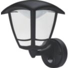 Luceco  Outdoor LED Bottom Arm Coach Lantern With PIR Sensor Black 8W 640lm