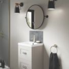 Splashwall Ravello Vanity Splashback Matt Grey 250mm x 400mm x 4mm