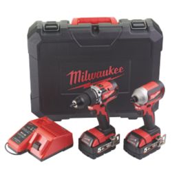 Refurb Milwaukee M18 CBLPP2A 502C 18V 2 x 5.0Ah Li Ion RedLithium