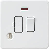 Knightsbridge SF6300FMW 13A Switched Fused Spur & Flex Outlet with LED Matt White