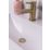 ETAL Slotted Push Button Basin Waste Brushed Brass 60mm