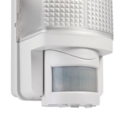 Saxby Motion Outdoor Rectangular LED Bulkhead With PIR Sensor White 6W 600lm