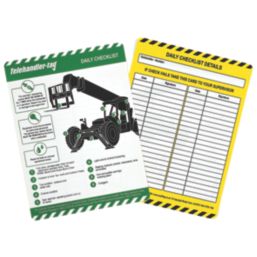Scafftag  Telehandler Tag Inserts 10 Pack
