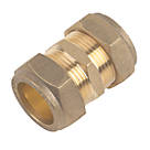 Flomasta   Compression Equal Couplers 22mm 10 Pack