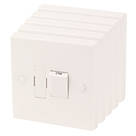 13A Switched Fused Spur  White  5 Pack