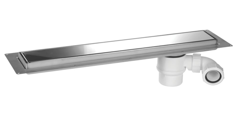 McAlpine CD800-P Channel Drain Polished Stainless Steel 810mm x 150mm