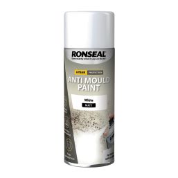 Ronseal Anti Mould Paint Aerosol White Matt 400ml