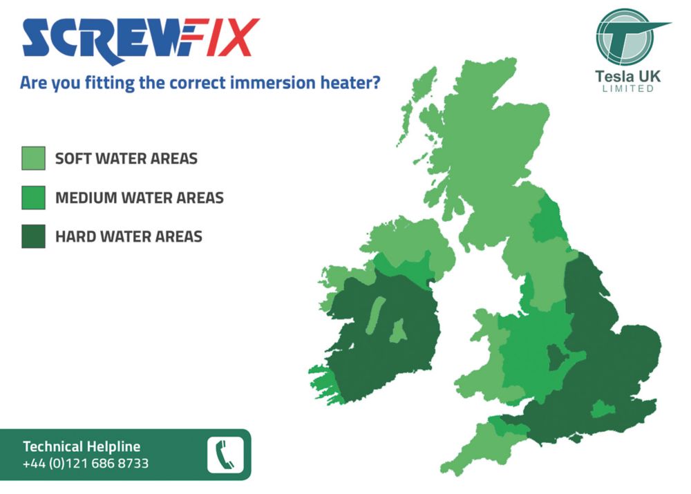 Tesla Titanium Immersion Heater 14 - Screwfix