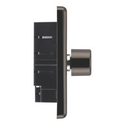 LAP  2-Gang 2-Way LED Dimmer Switch  Black Nickel with Colour-Matched Inserts