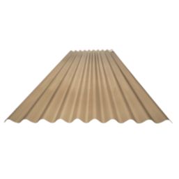 Radmat Building Materials  Corrugated PVC Roofing Sheets Bronze 2000mm x 0.8mm x 950mm 5 Pack