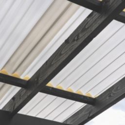 Radmat Building Materials  Corrugated PVC Roofing Sheets Bronze 2000mm x 0.8mm x 950mm 5 Pack