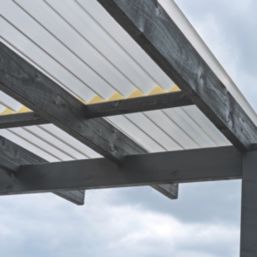 Radmat Building Materials  Corrugated PVC Roofing Sheets Bronze 2000mm x 0.8mm x 950mm 5 Pack