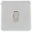 Schneider Electric Lisse Deco 13A Unswitched Fused Spur  Polished Chrome with White Inserts
