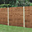 Forest Vertical Board Closeboard  Garden Fencing Panel Dark Brown 6' x 5' Pack of 4