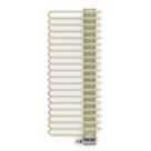 Terma 1200mm x 500mm 2460BTU Cream / Brass Curved Designer Towel Radiator